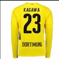 2017-18 Borussia Dortmund Long Sleeve Home Shirt (Kagawa 23)