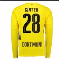 2017 18 borussia dortmund long sleeve home shirt ginter 28