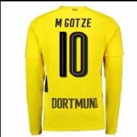 2017-18 Borussia Dortmund Long Sleeve Home Shirt (M Gotze 10)