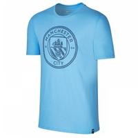 2017 2018 man city nike core crest tee blue kids