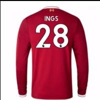 2017-18 Liverpool Home Long Sleeve Shirt (Ings 28)