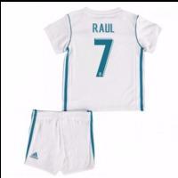 2017-18 Real Madrid Home Baby Kit (Raul 7)