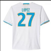 2016 17 marseille home shirt lopez 27 kids