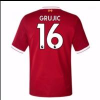 2017-18 Liverpool Home Short Sleeve (Kids) (Grujic 16)