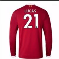 2017-18 Liverpool Home Long Sleeve Shirt (Lucas 21)