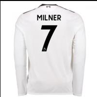 2017-18 Liverpool Away Long Sleeve Shirt (Milner 7) - Kids