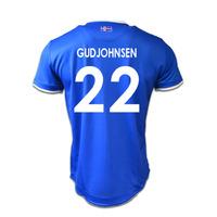 2016-17 Iceland Home Shirt (Gudjohnsen 22) - Kids