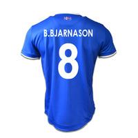 2016-17 Iceland Home Shirt (B.Bjarnason 8) - Kids