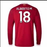 2017-18 Liverpool Home Long Sleeve Shirt (Alberto M 18)