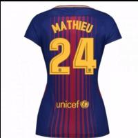 2017-2018 Barcelona Womens Home Shirt (Mathieu 24)