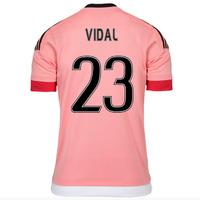 2015-16 Juventus Away Shirt (Vidal 23) - Kids