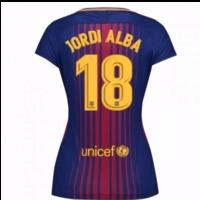 2017-2018 Barcelona Womens Home Shirt (Jordi Alba 18)