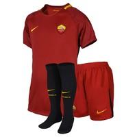 2017-2018 AS Roma Home Nike Little Boys Mini Kit