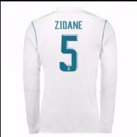 2017-18 Real Madrid Long Sleeve Home Shirt - Kids (Zidane 5)