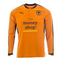 2017-2018 Wolves Puma Home Long Sleeve Shirt