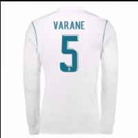2017-18 Real Madrid Long Sleeve Home Shirt - Kids (Varane 5)