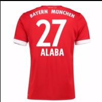 2017-18 Bayern Munich Home Short Sleeve Shirt (Alaba 27)