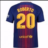 2017-2018 Barcelona Home Shirt (Roberto 20) - Kids