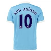 2015 16 man city home shirt kun aguero 10 kids