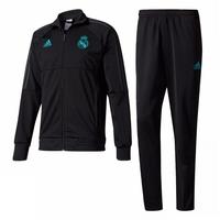 2017-2018 Real Madrid Adidas Training PES Tracksuit (Black)