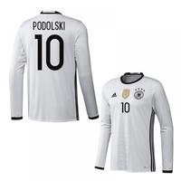 2016-2017 Germany Long Sleeve Home Shirt (Podolski 10)