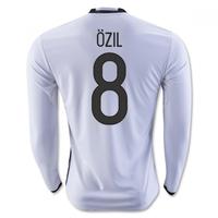 2016-2017 Germany Long Sleeve Home Shirt (Ozil 8)