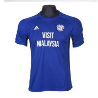 2017-2018 Cardiff City Adidas Home Football Shirt