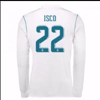 2017-18 Real Madrid Long Sleeve Home Shirt - Kids (Isco 22)