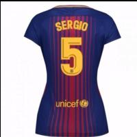 2017-2018 Barcelona Womens Home Shirt (Sergio 5)