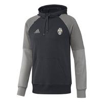 2016-2017 Juventus Adidas Hooded Sweat Top (Dark Grey)