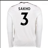 2017-18 Liverpool Away Long Sleeve Shirt (Sakho 3) - Kids