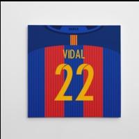 2016-2017 Barcelona Canvas Print (Vidal 22)
