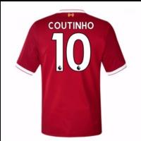 2017-18 Liverpool Home Short Sleeve Shirt (Coutinho 10)