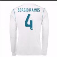 2017-18 Real Madrid Long Sleeve Home Shirt (Sergio Ramos 4)