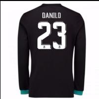 2017-18 Real Madrid Away Long Sleeve Shirt - Kids (Danilo 23)