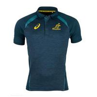 2017-2018 Australia Wallabies Media Polo Shirt (Legion Blue)