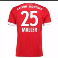 2017 18 bayern munich home short sleeve kids muller 25