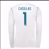 2017-18 Real Madrid Long Sleeve Home Shirt (Casillas 1)