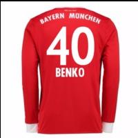 2017 18 bayern munich home long sleeve shirt kids benko 40