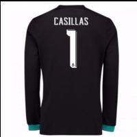 2017-18 Real Madrid Away Long Sleeve Shirt - Kids (Casillas 1)
