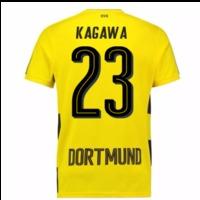 2017-18 Borussia Dortmund Home Short Sleeve Shirt (Kids) (Kagawa 23)