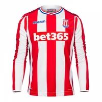 2017-2018 Stoke City Macron Home Long Sleeve Shirt