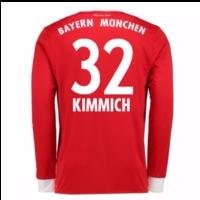 2017 18 bayern munich home long sleeve shirt kids kimmich 32