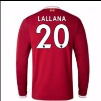 2017-18 Liverpool Home Long Sleeve Shirt (Lallana 20)