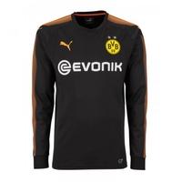 2017 2018 borussia dortmund home goalkeeper shirt black