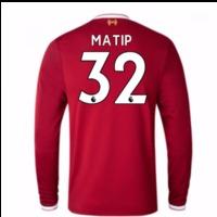 2017-18 Liverpool Home Long Sleeve Shirt (Matip 32)