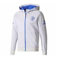 2017-2018 Schalke Adidas Anthem Jacket (White)