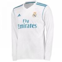 2017-2018 Real Madrid Adidas Home Long Sleeve Shirt