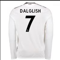 2017-18 Liverpool Away Long Sleeve Shirt (Dalglish 7) - Kids