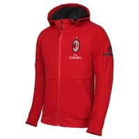 2017-2018 AC Milan Adidas Anthem Jacket (Red)